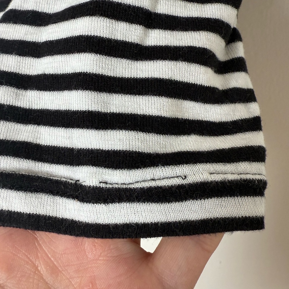 Obey Zoe Baby Ringer Black & White Stripe Tee - Picture 8 of 15